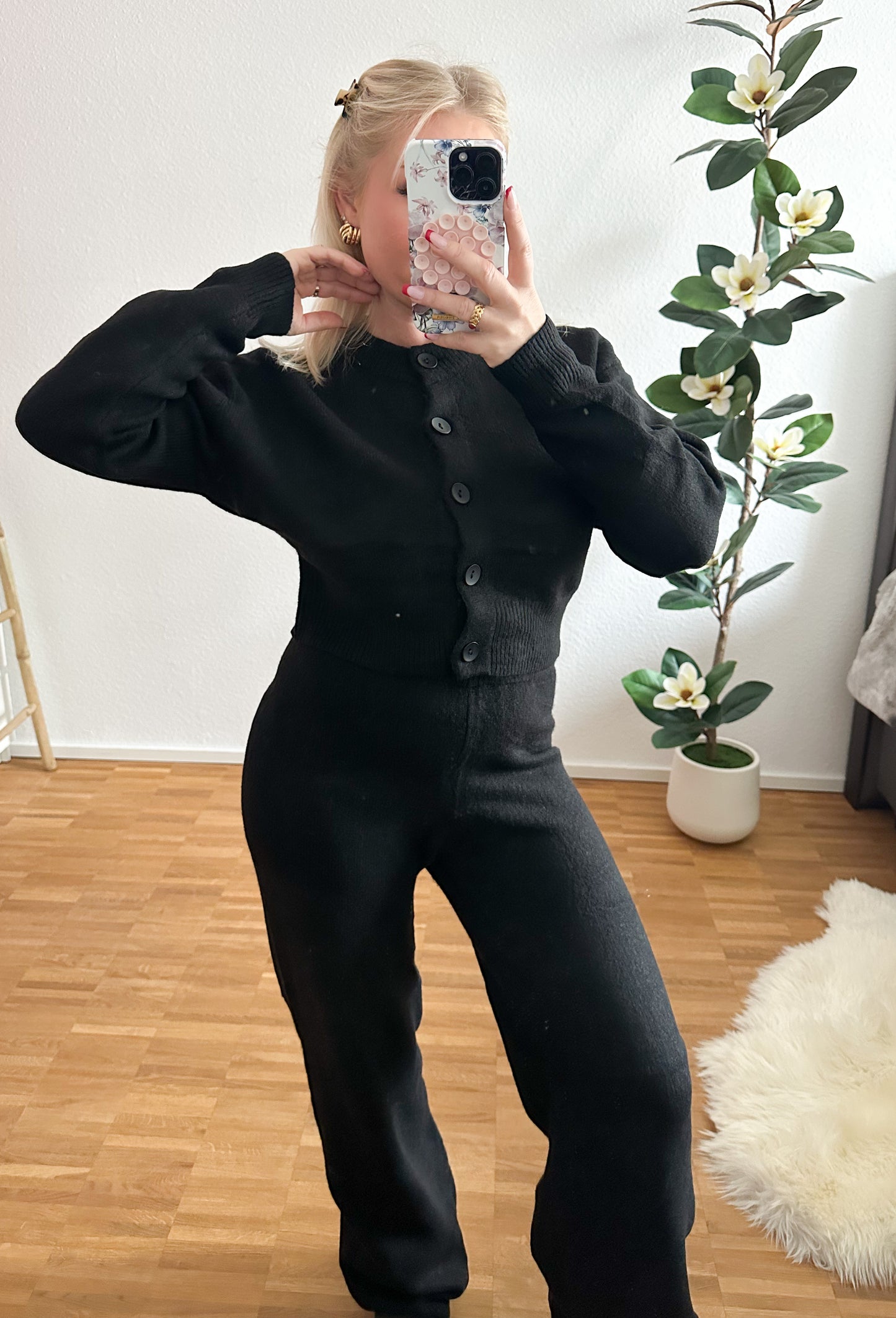 Zwei-Teiler Hose mit Jacke in 3 Farben super elastisch und weich