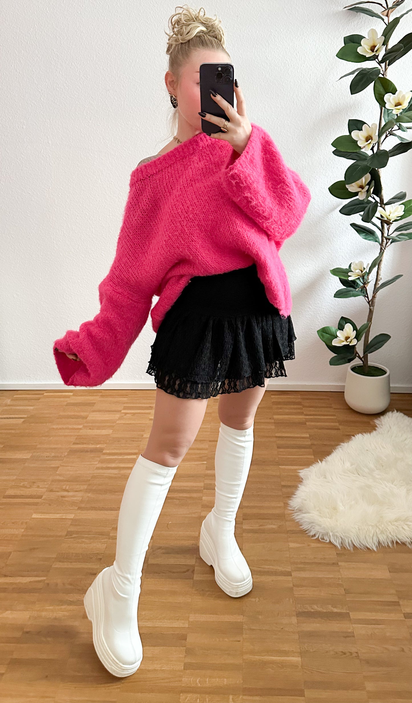 Rock-Spitze mit Hose Skort Lace in zwei Farben