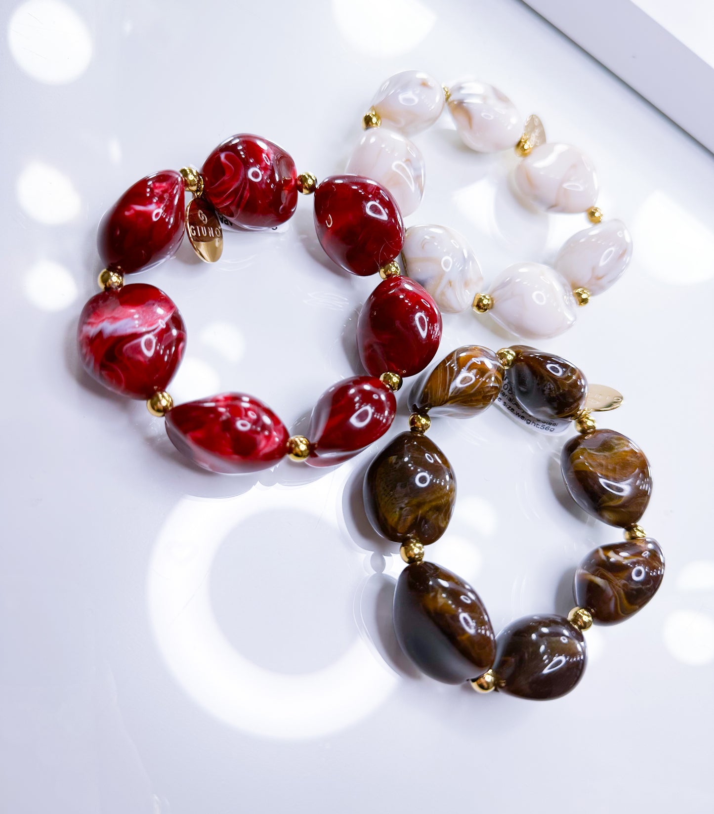 Armband Muschel Marmor 3 Farben