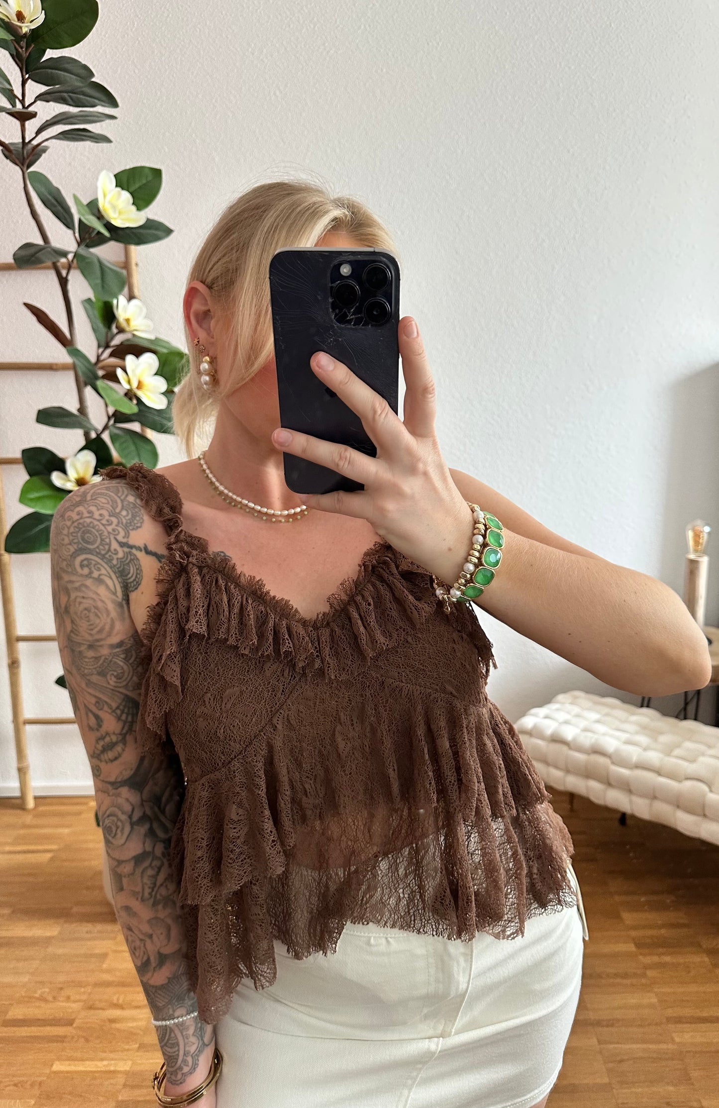 Top Emely Spitze in 3 Farben