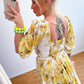 Kleid Blumen zwei Farben