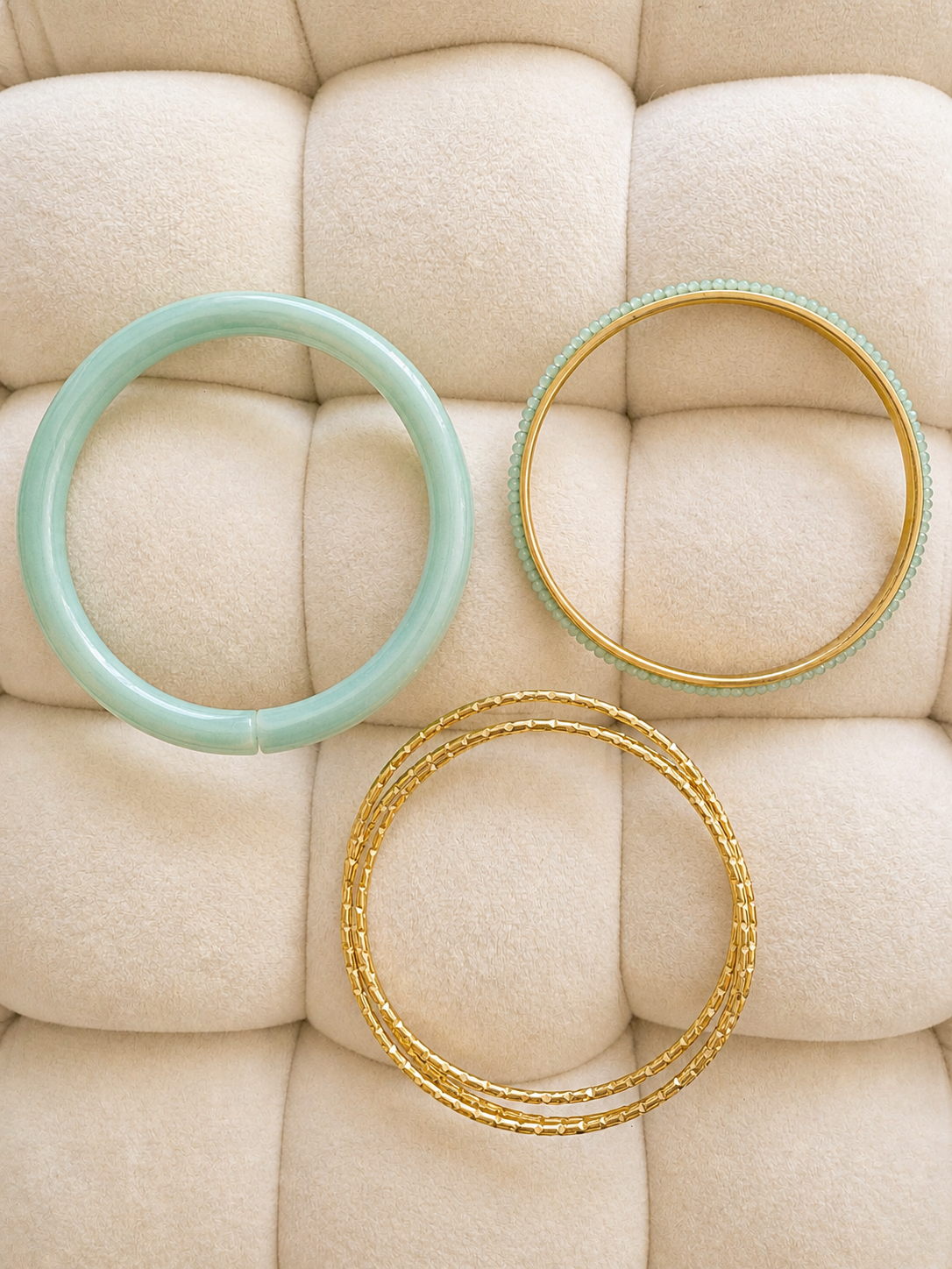 Armreif  5er Set  Edelstahl in 3 Farben