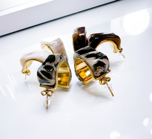 Ohrringe Lini in 3 Farben S.Steel