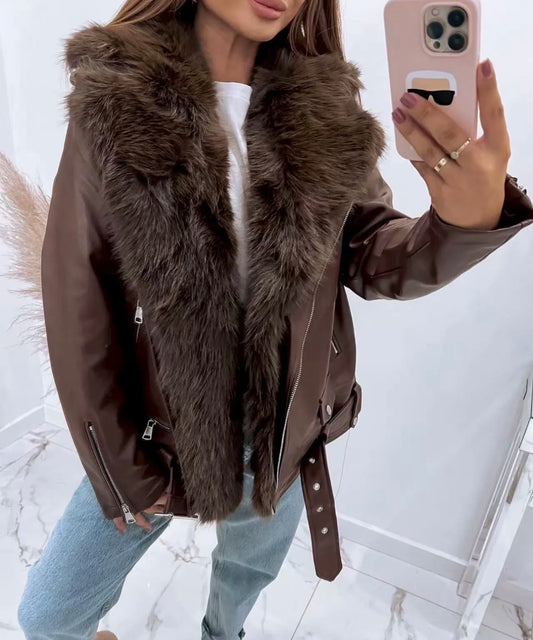 Lederjacke 2 in 1 Paris