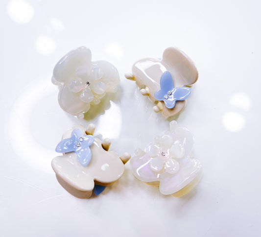 Haarklammer-mini- Schmetterling&Blume