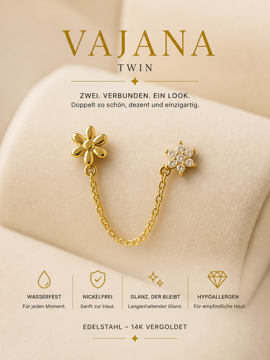 Ohrstecker Vajana Twin Blom