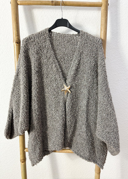 Strickjacke Teddy Seestern 5 Farben