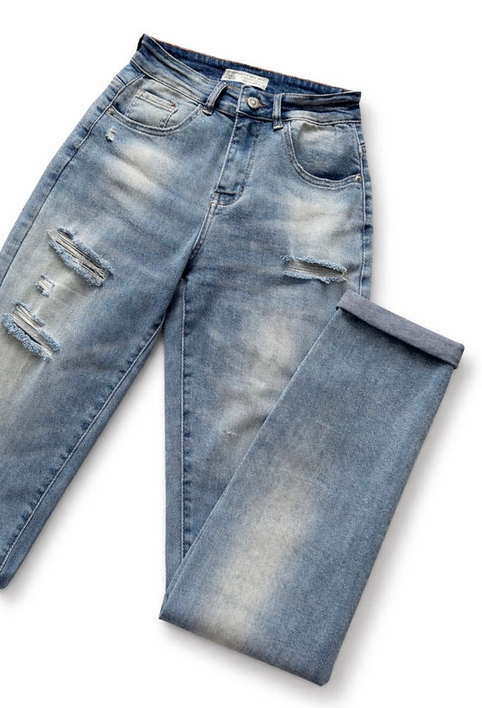 Jeanshose Mom Fit Hello Miss 98cm Länge