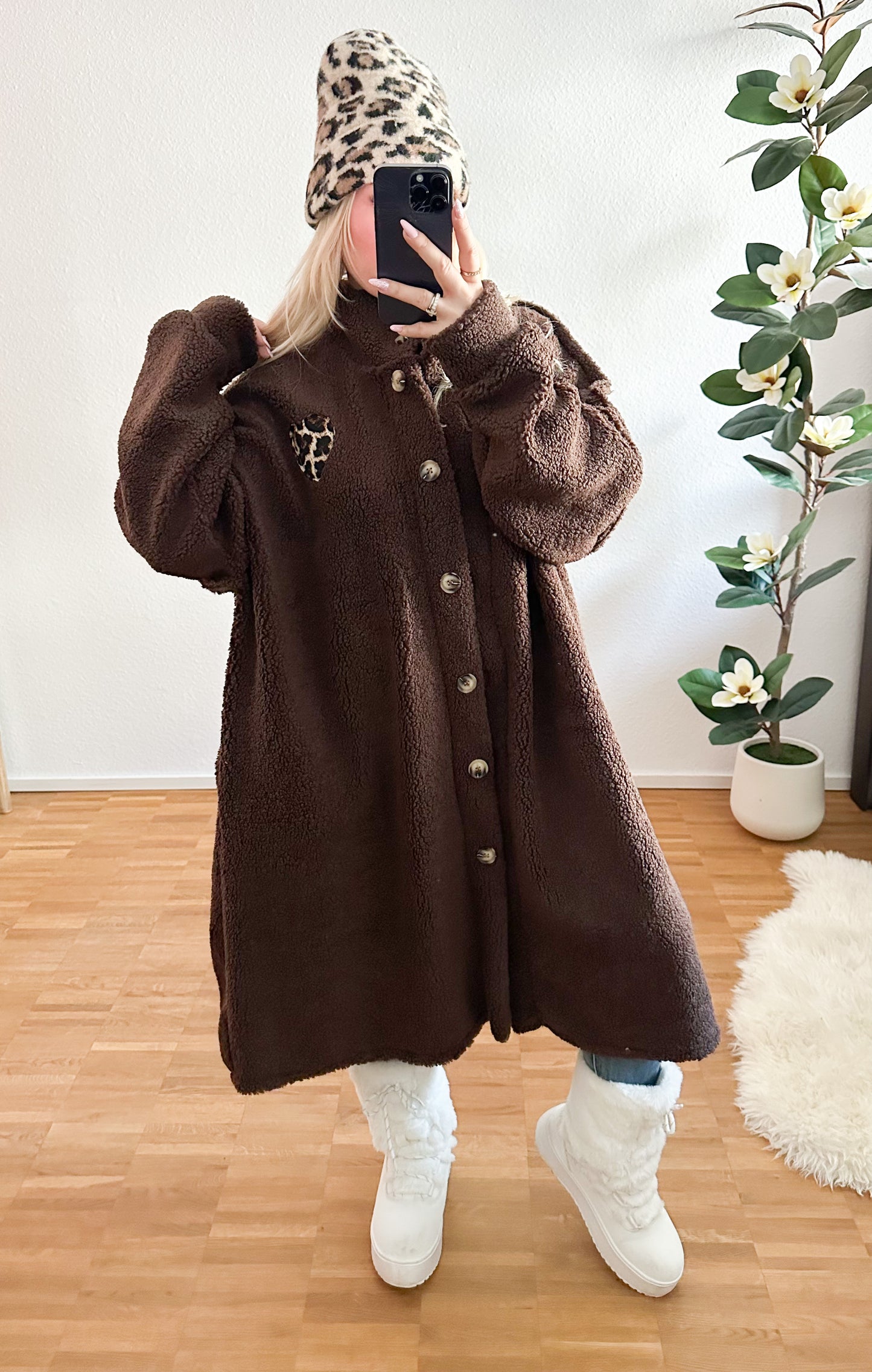 Cardigan/Jacke Teddy Leo Herz in 4 Farben Ultra soft