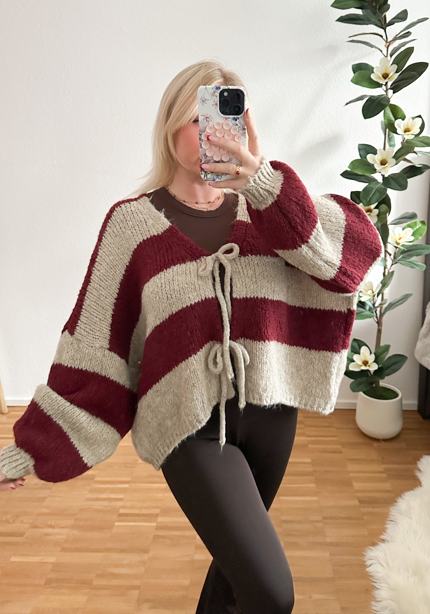 Strickpullover Streifi in 2 Farben super Woche und kuschelig