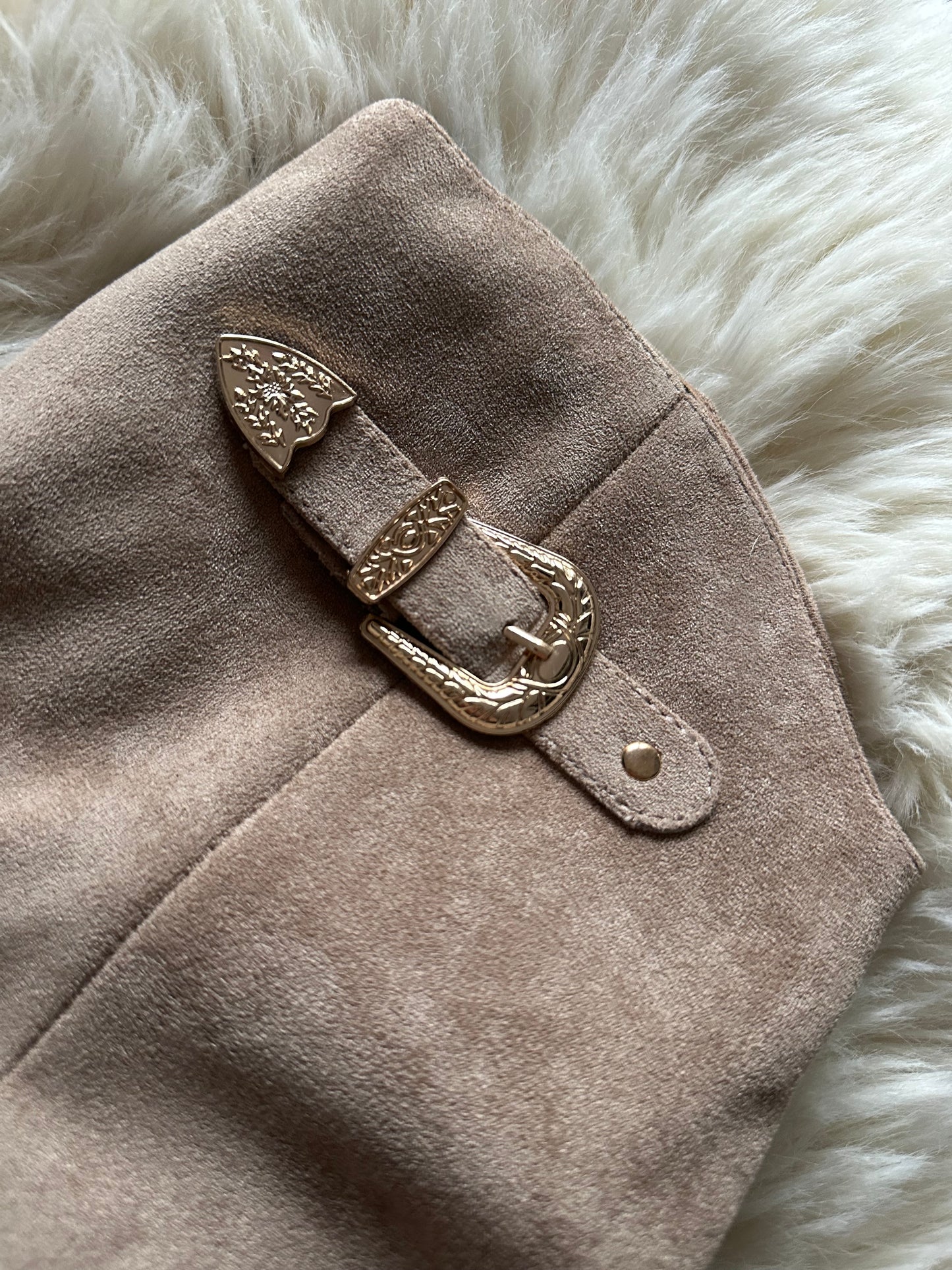 Wildleder Stiefeletten Western-Boot