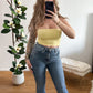 Jeanshose Bling Strass Iconic 2 Farben 95cm Länge