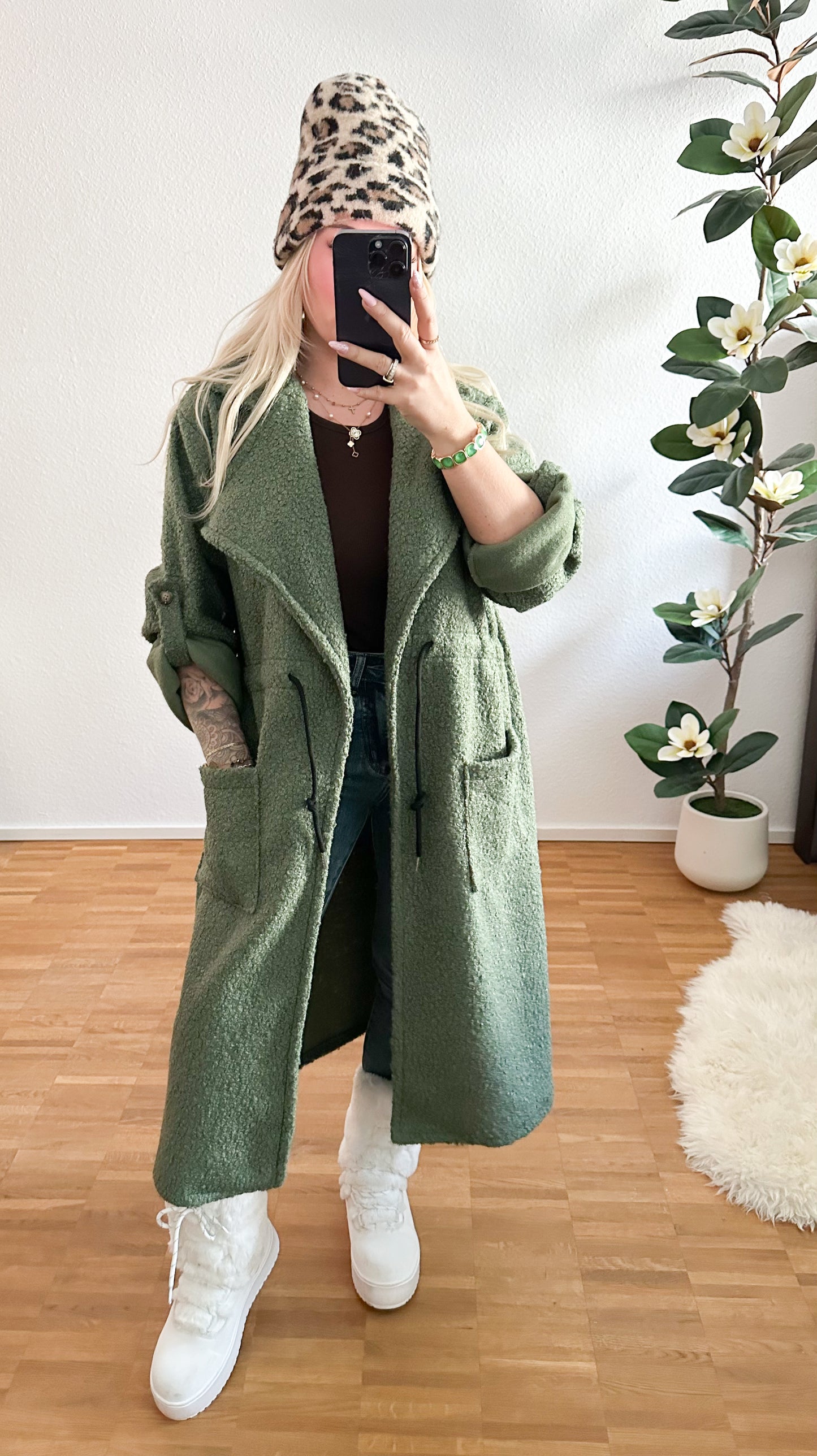 Jacke Teddy soft mit Tunnelzug in 5 Farben