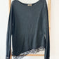 Langarm Shirt spitze in 5 Farben
