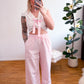 Stoffhose Rosy Rose