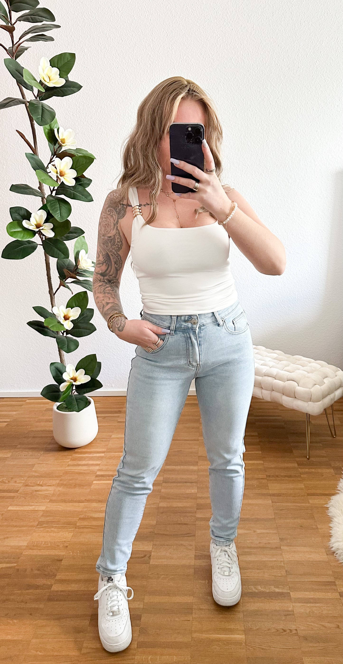 Jeanshose Mom Fit Lajoly 92cm Länge