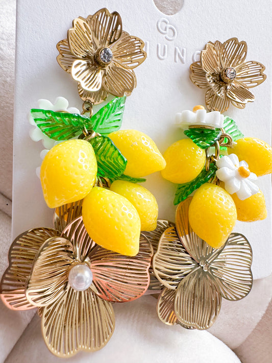 Ohrringe Zitrone S.Steel