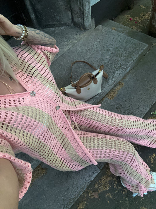 Zwei-Teiler Boho Strick