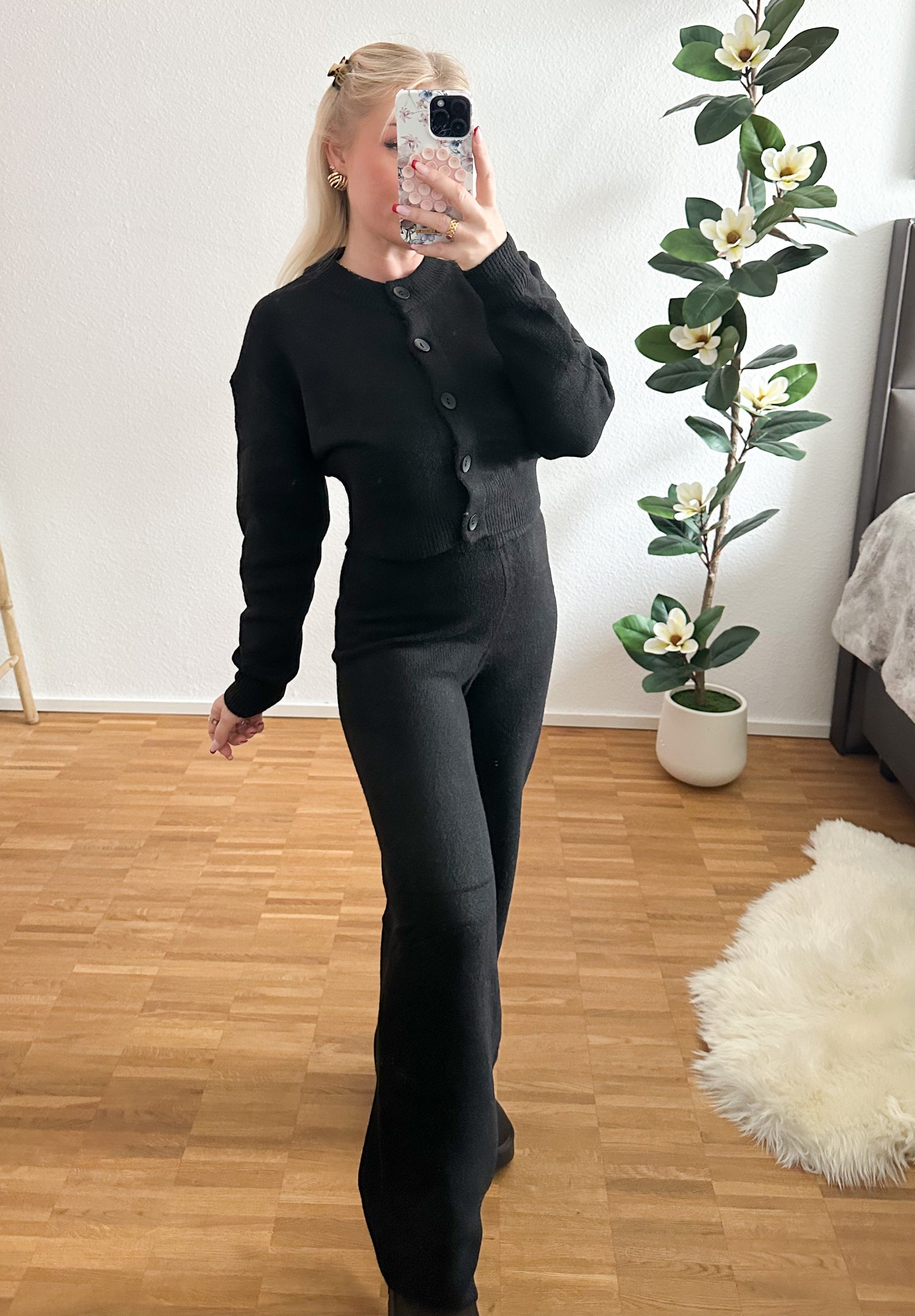 Zwei-Teiler Hose mit Jacke in 3 Farben super elastisch und weich