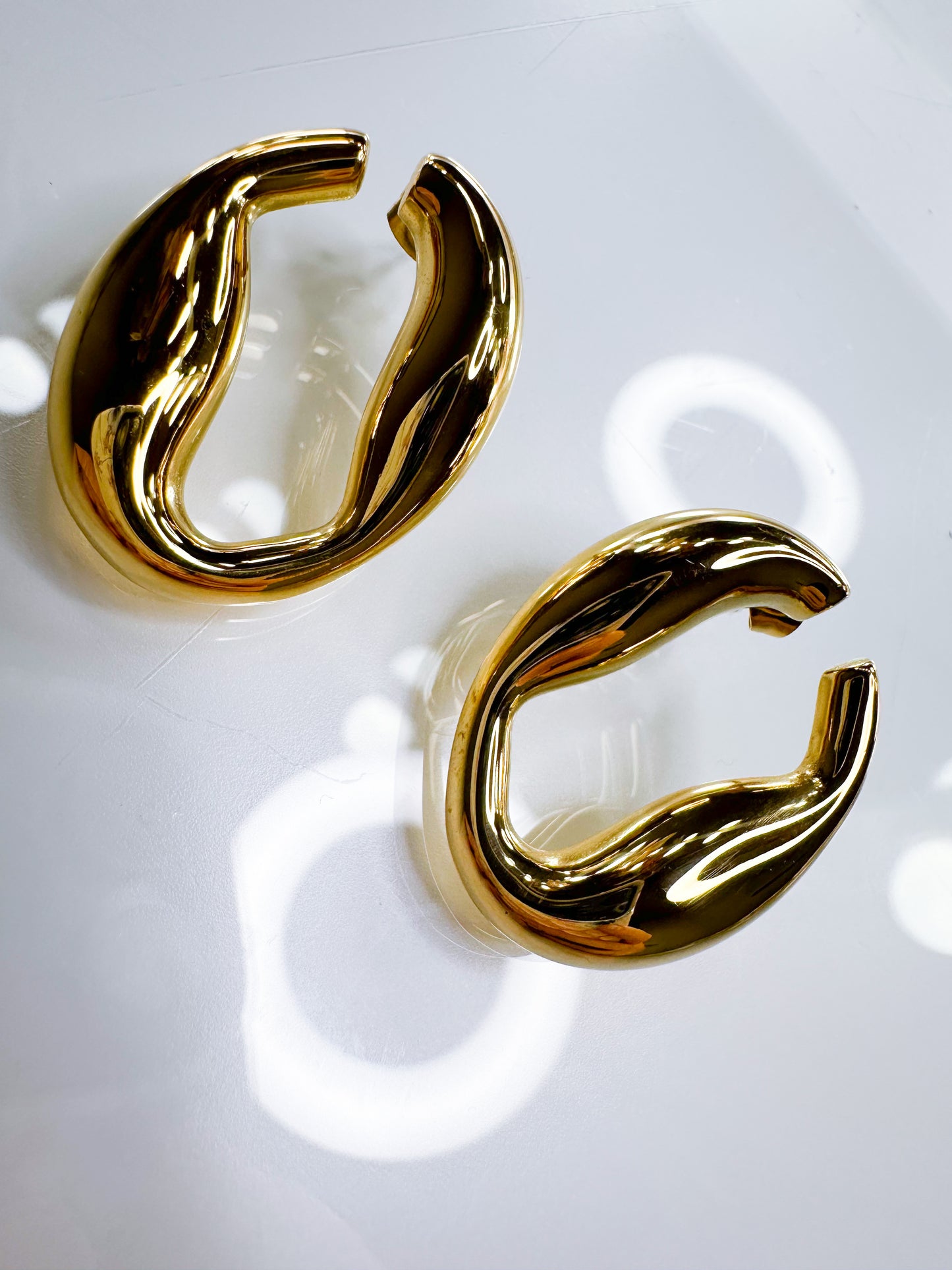 Ohrringe Tropf 14K Gold