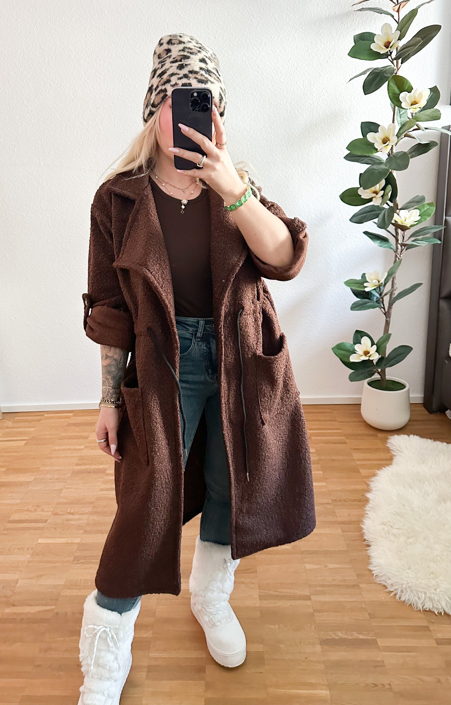 Jacke Teddy soft mit Tunnelzug in 5 Farben