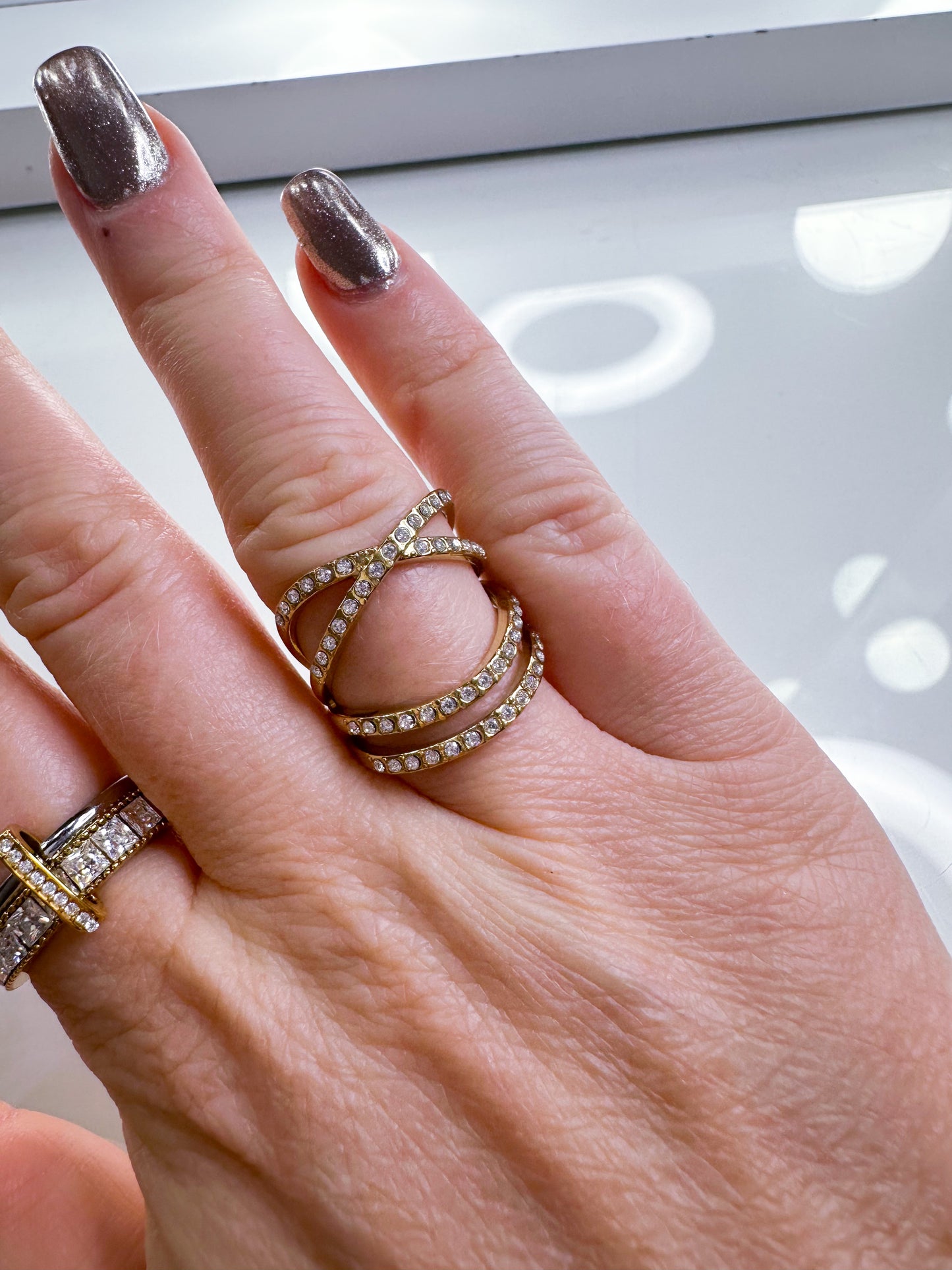 Ring doppelt Twist S.Steel*