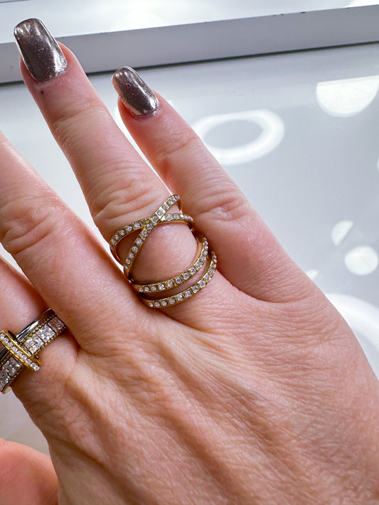 Ring doppelt Twist S.Steel*