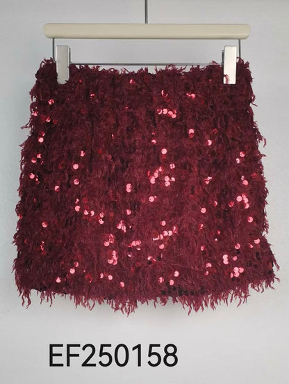 Rock aus Federlook&Pailletten