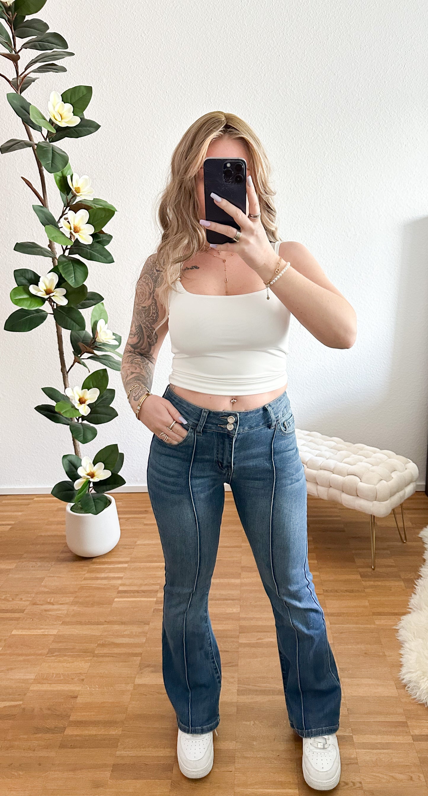 Jeanshose Bestiny 2 Farben 97cm Länge