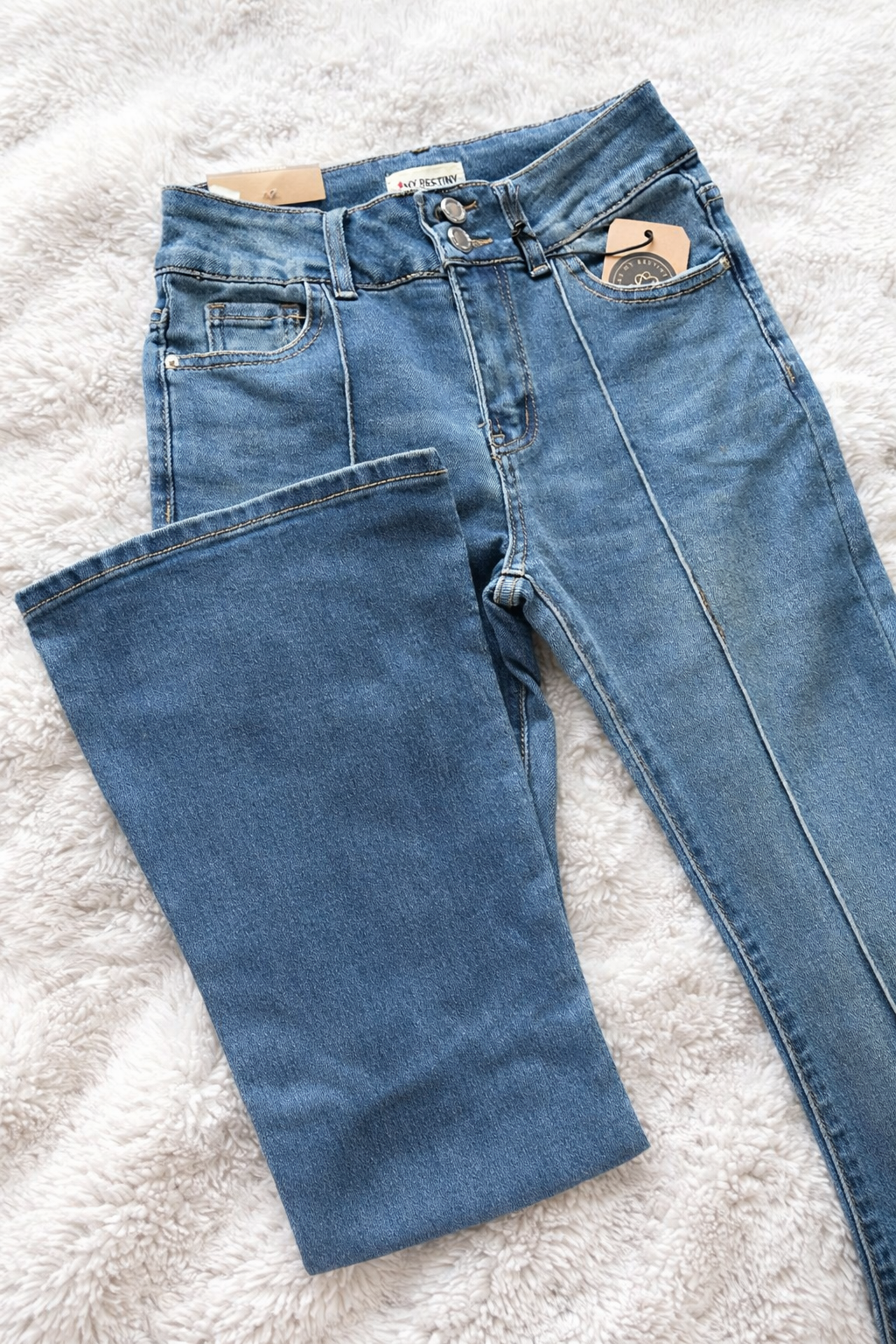 Jeanshose Bestiny 2 Farben 97cm Länge