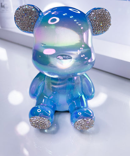 Teddy-Glass Dekoration Einzelstück 11cm