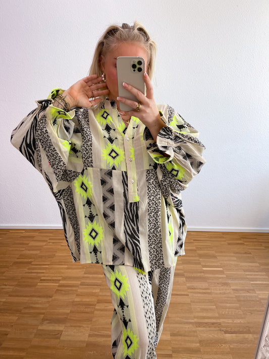 Bluse Boho Gelb