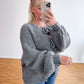 Strickpullover-Schleife super weich 4 Farben