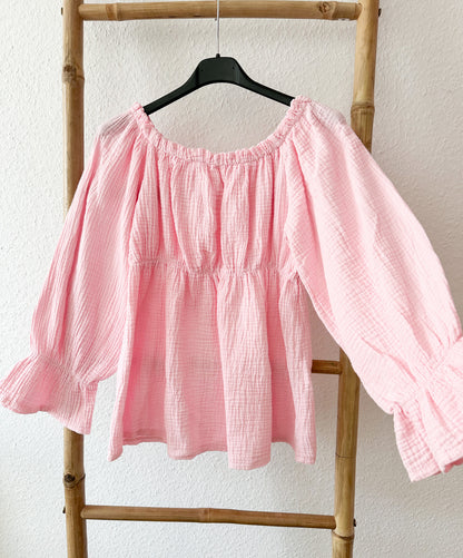 Musselin Bluse Orient in 4 Farben