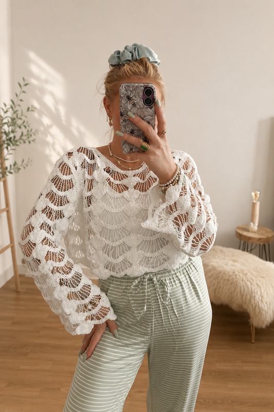 Pullover  Muschel Motiv 3 Farben