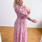 Kleid-Rose 100% Viscose