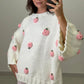 Pullover ROSE 2 Farben Handmade