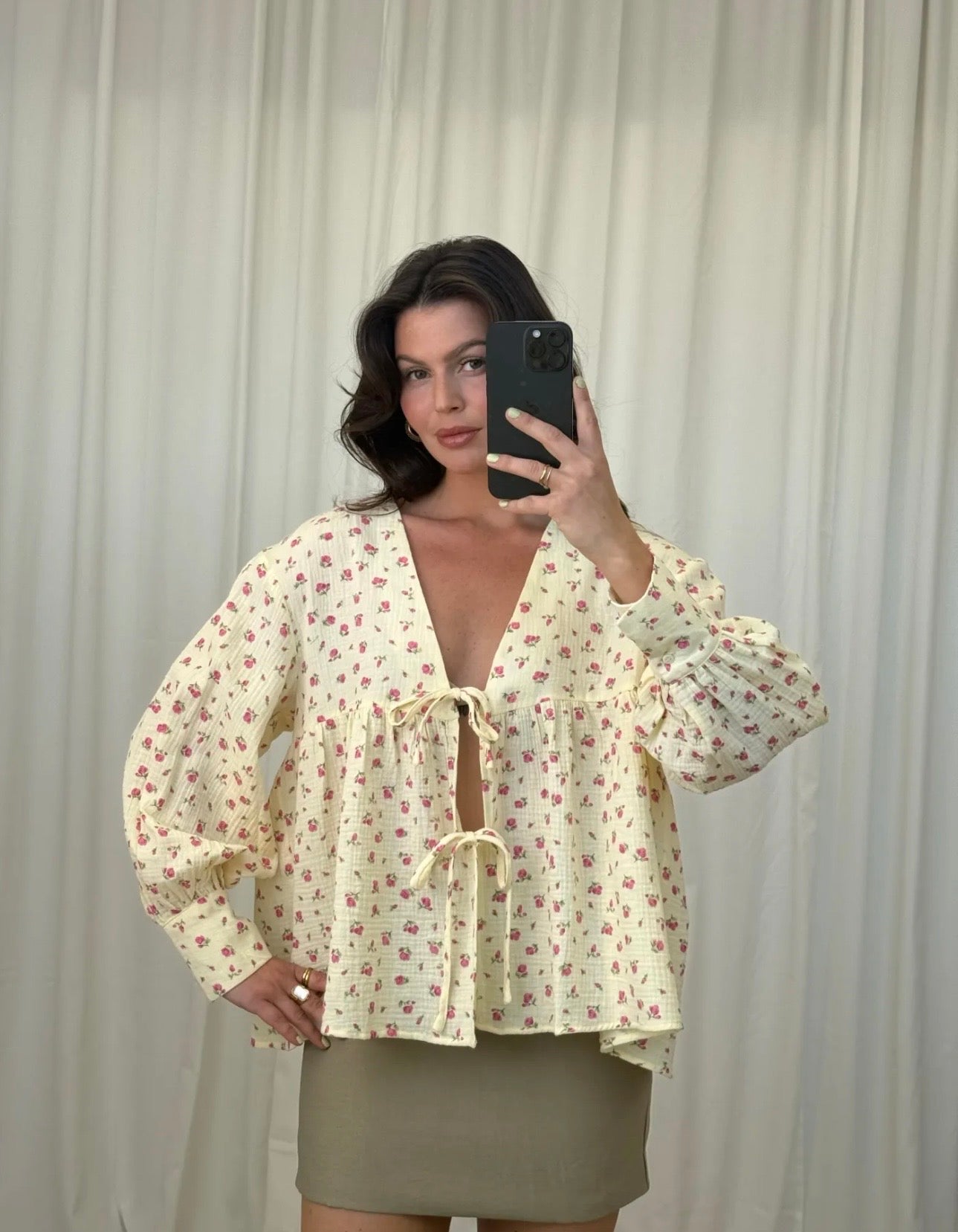 Bluse Musselin Blomi in 3 Farben