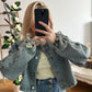 Jeansjacke Schleife Basic
