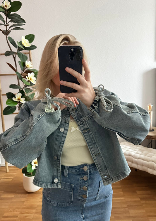 Jeansjacke Schleife Basic