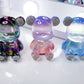 Teddy-Glass Dekoration Einzelstück 11cm