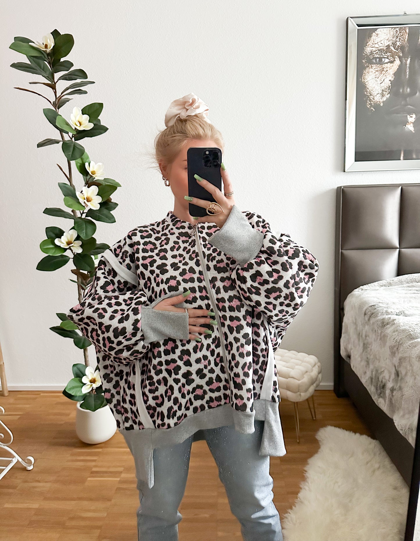 ZIP Jacke Leo in 4 Farben kuschlig weich