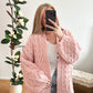 Strickjacke Dina lang in 2 Farben
