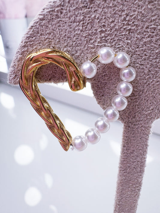 Ohrringe Herz Pearl