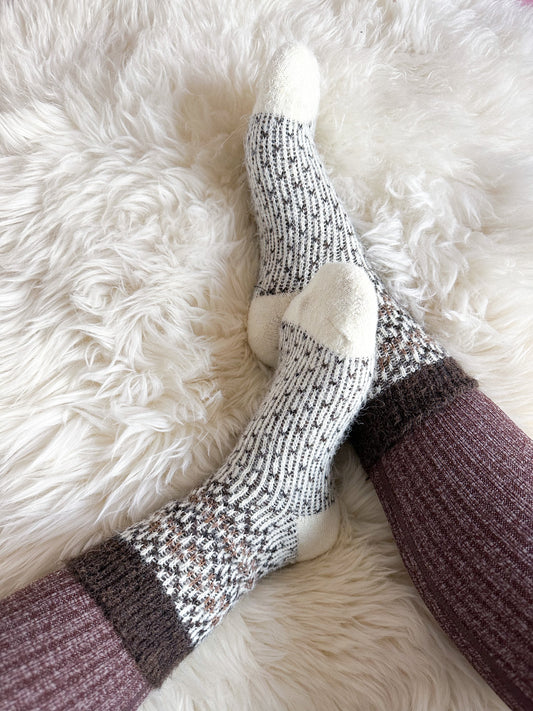 Socken Alpaca-Wool 30% Ultra Soft Warm in 4 Farben