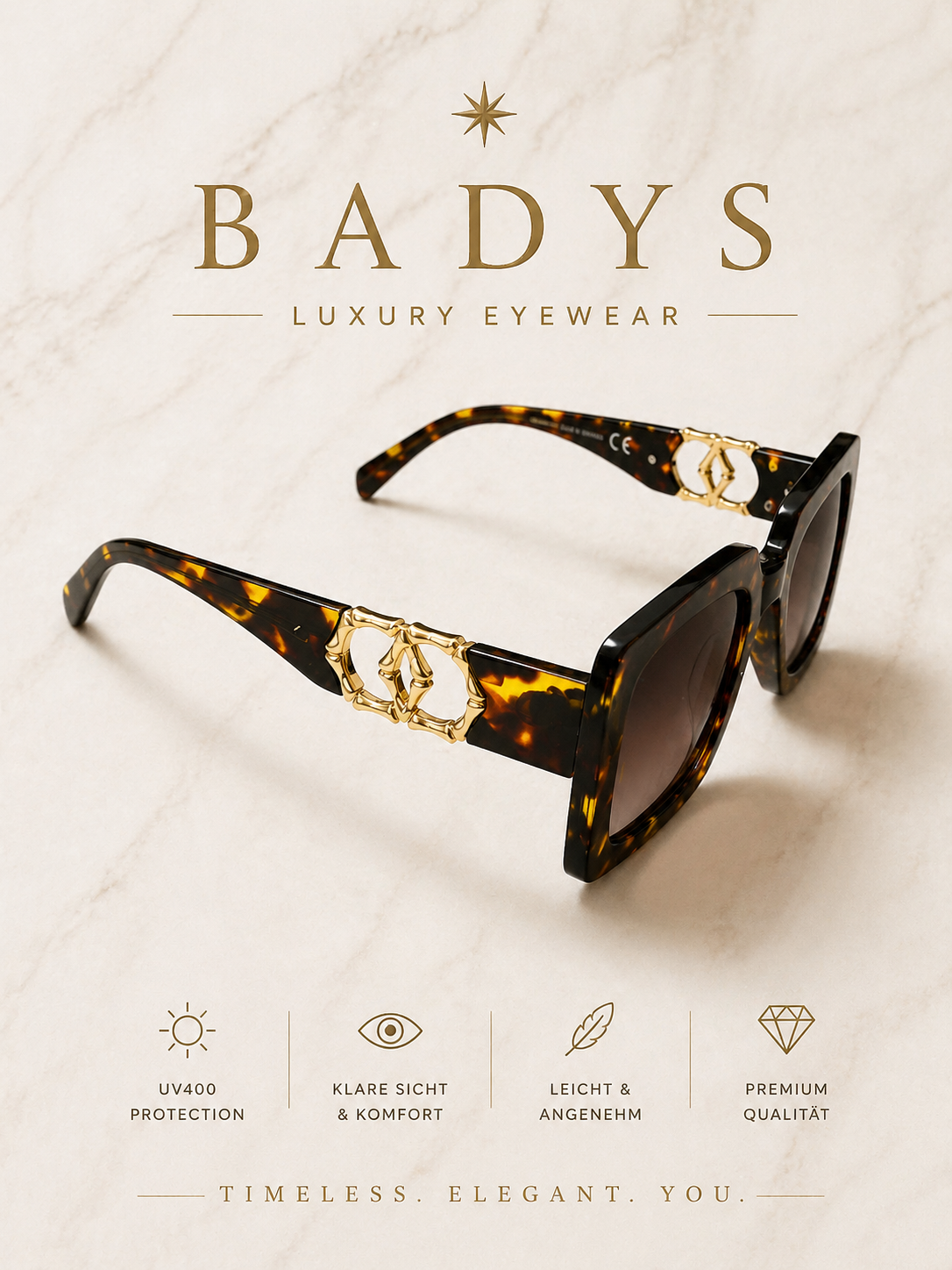 Sonnenbrille Badys UV 400 Protection 2 Farben