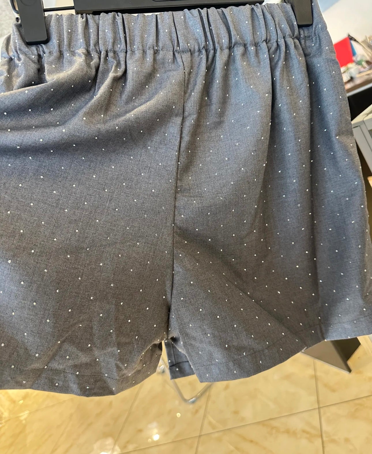 Hosen/Rock mit Glitzersteinen in 2 Farben