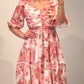 Kleid Blumen zwei Farben