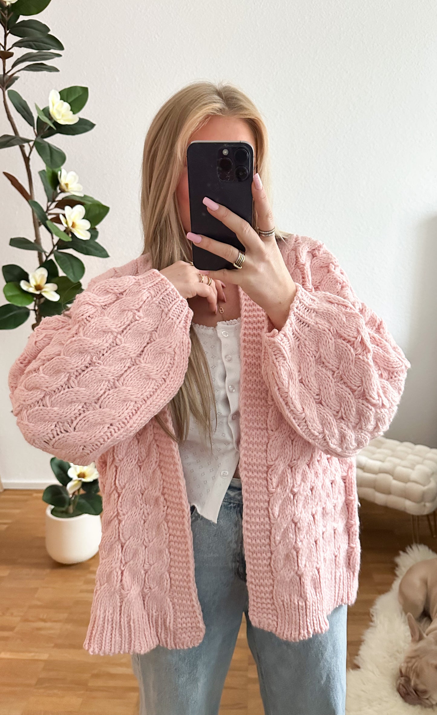 Strickjacke Dina lang in 2 Farben
