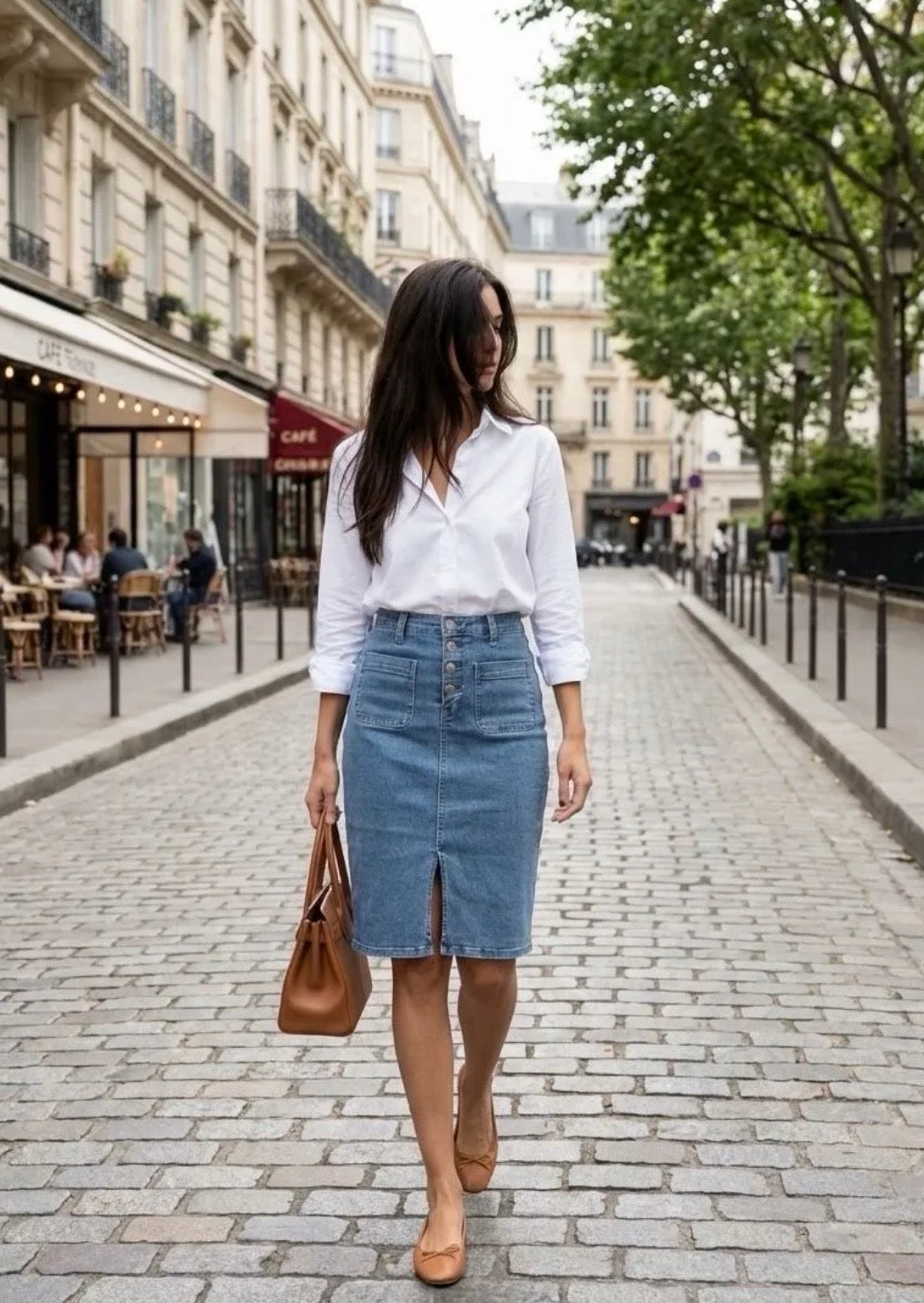 Jeansrock Long Paris super Stretch